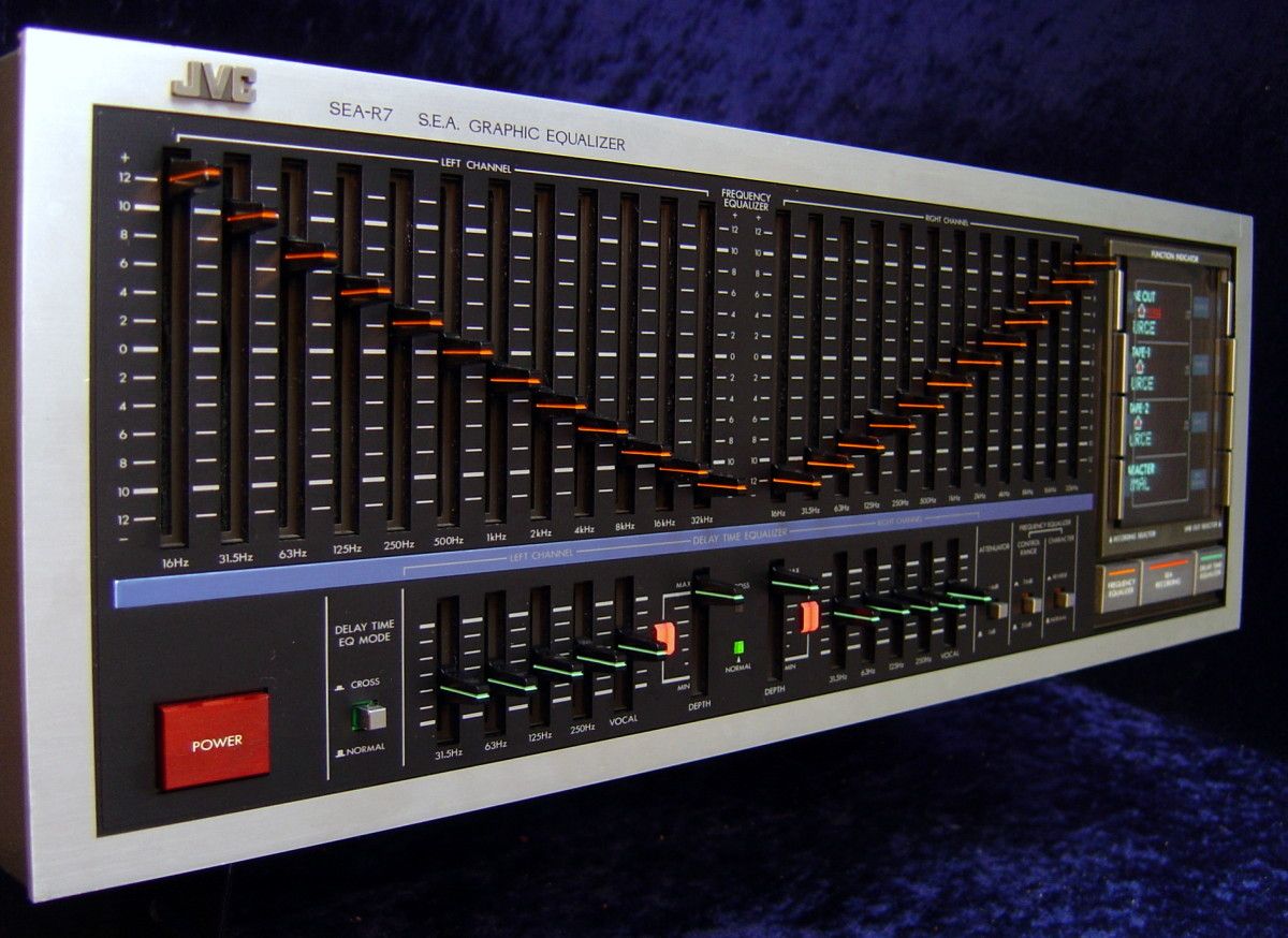 Vintage Equalizer JVC SEAR7 2x12 Band Stereo EQ S.E.A. Sound Effect